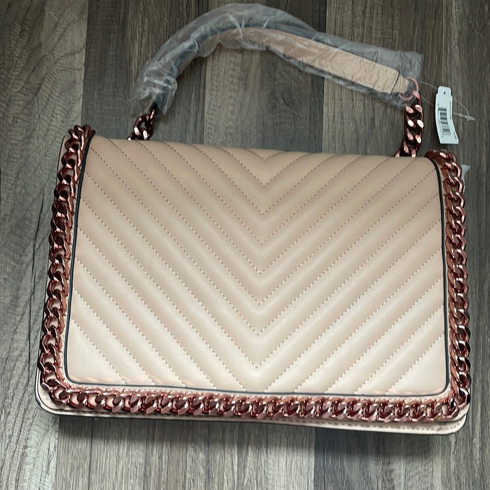 Aldo Blush Cross Body Bag with Rose Gold Chain